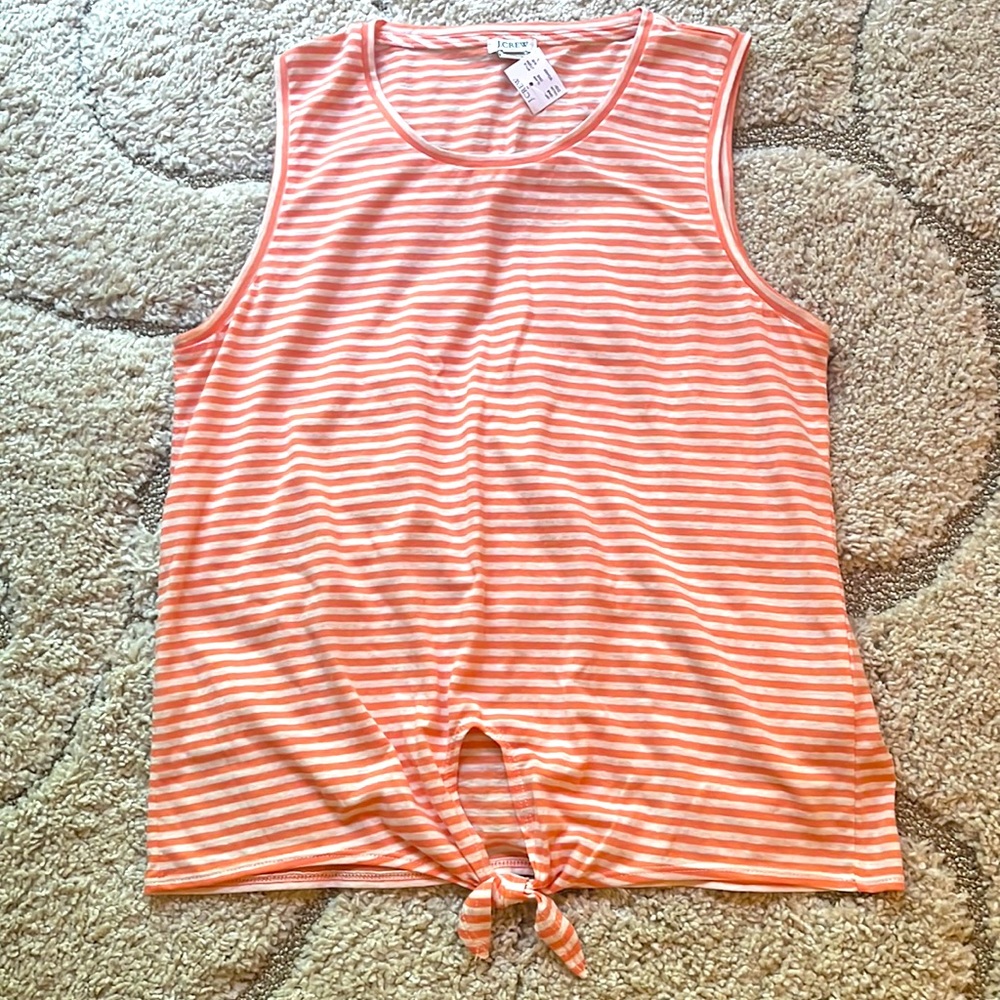 J. Crew Factory Tie-Front Sleeveless Tee